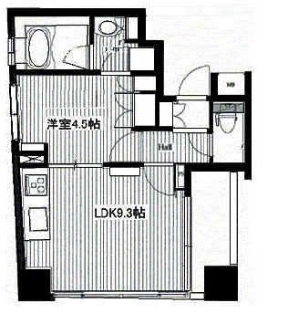 プロシード西新宿306号室の図面