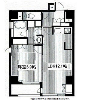 プロシード西新宿402号室の図面