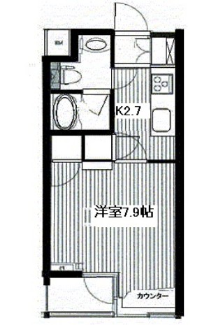 プロシード西新宿404号室の図面
