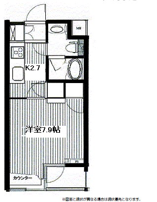 プロシード西新宿603号室の図面
