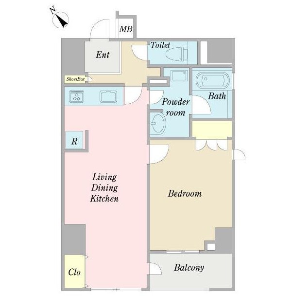 プロシード西新宿905号室の図面