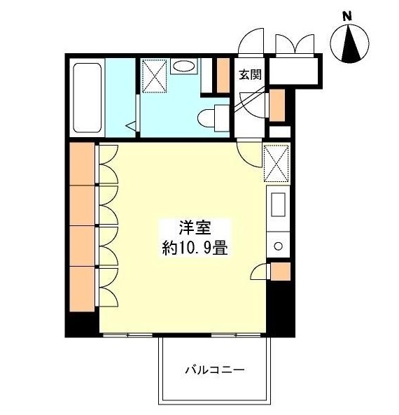 グランカーサ新宿御苑1005号室の図面