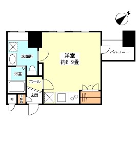 グランカーサ新宿御苑1101号室の図面
