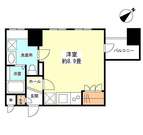 グランカーサ新宿御苑1201号室の図面