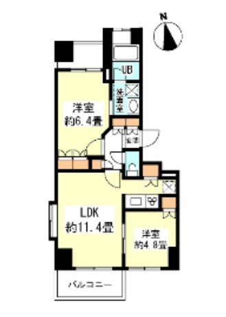 グランカーサ新宿御苑1302号室の図面