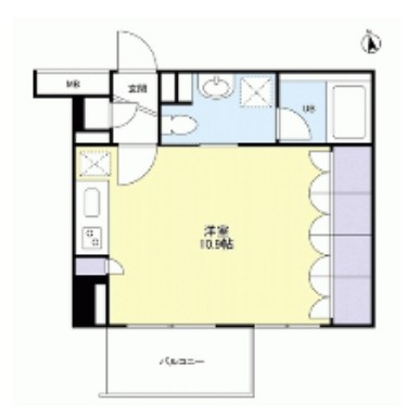 グランカーサ新宿御苑1403号室の図面