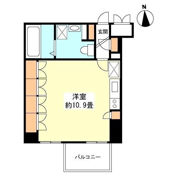 グランカーサ新宿御苑1405号室の図面