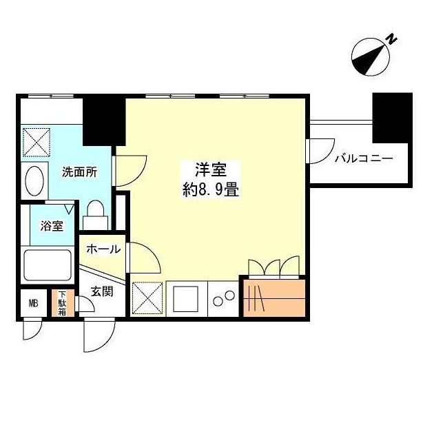 グランカーサ新宿御苑401号室の図面