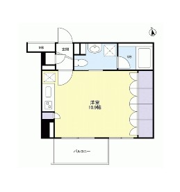 グランカーサ新宿御苑403号室の図面