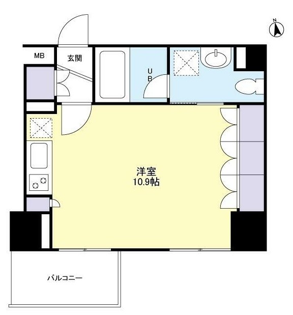 グランカーサ新宿御苑406号室の図面