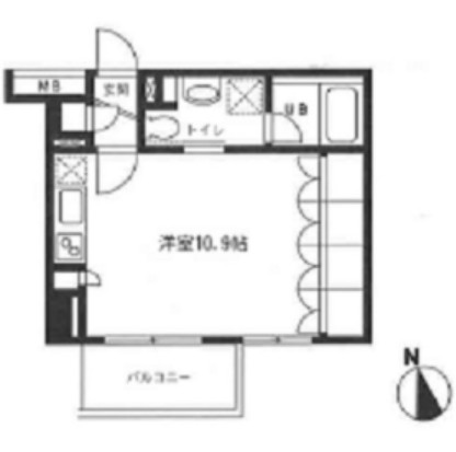 グランカーサ新宿御苑505号室の図面