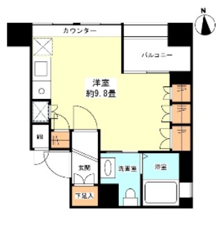グランカーサ新宿御苑507号室の図面
