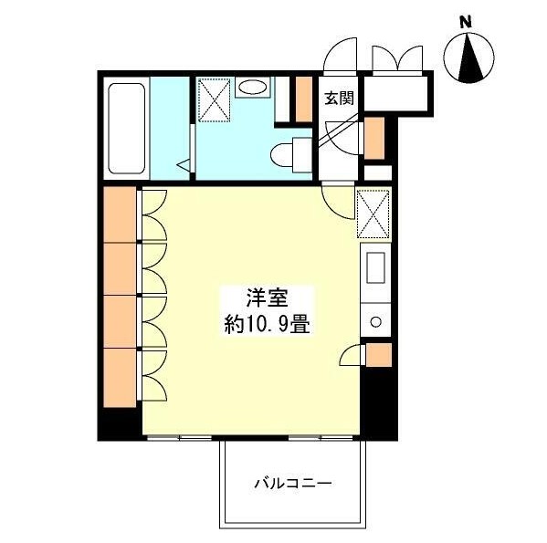 グランカーサ新宿御苑605号室の図面