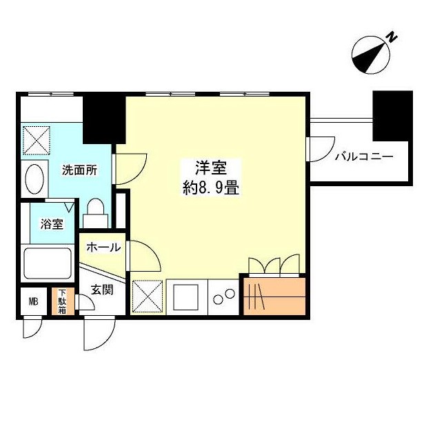 グランカーサ新宿御苑701号室の図面