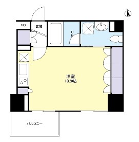 グランカーサ新宿御苑706号室の図面