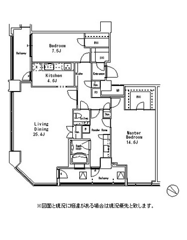 ＭＦＰＲ目黒タワー1903号室の図面