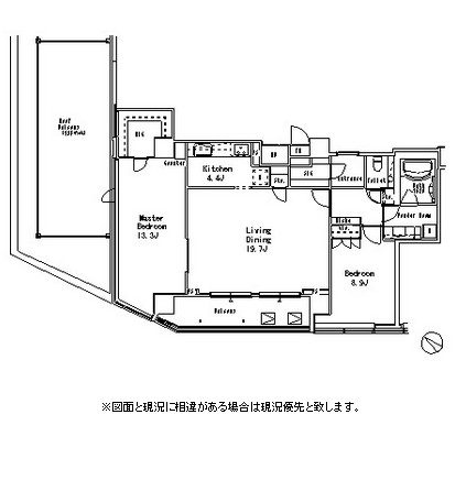 ＭＦＰＲ目黒タワー2101号室の図面