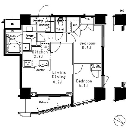 ＭＦＰＲ目黒タワー608号室