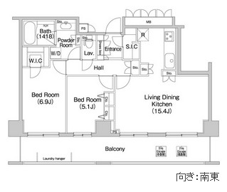 コンフォリア田町202号室の図面