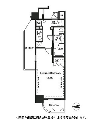 パークアクシス四谷ステージ602号室の図面