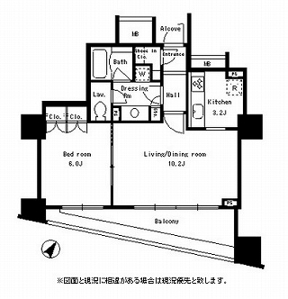 パークアクシス日本橋ステージ505号室の図面