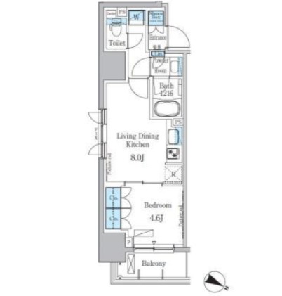 パークアクシス小伝馬町201号室