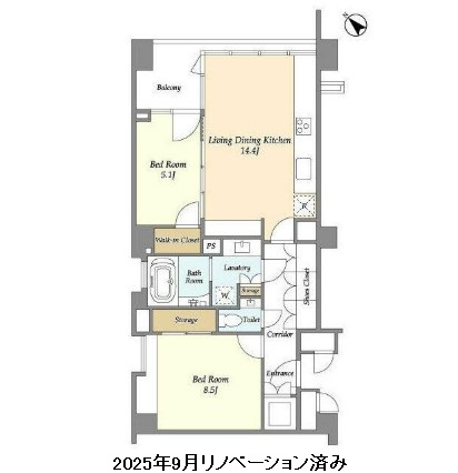 ストーリア赤坂202号室