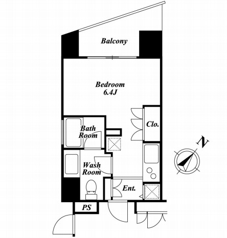 ＫＤＸレジデンス白金Ⅱ302号室の図面
