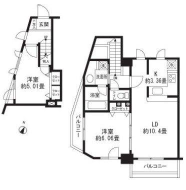 レジディア三軒茶屋Ⅱ701号室