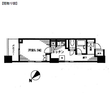 レジディア日本橋馬喰町312号室の図面