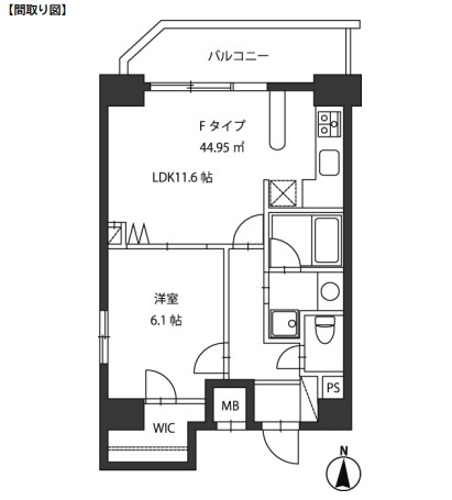 レジディア新御茶ノ水1004号室の図面