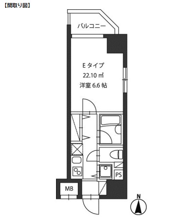 レジディア新御茶ノ水301号室の図面