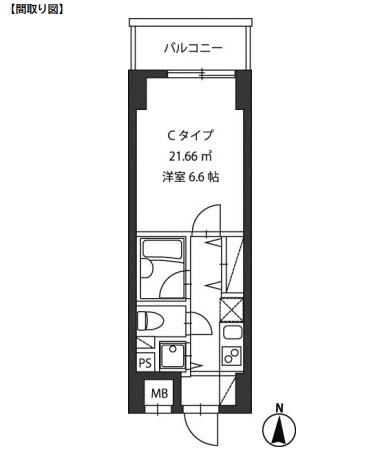 レジディア新御茶ノ水303号室の図面