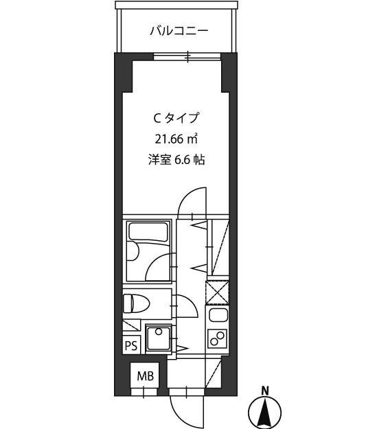 レジディア新御茶ノ水903号室の図面