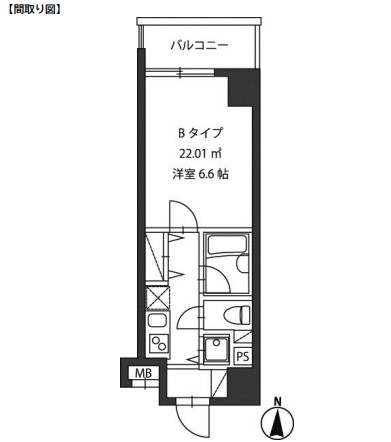 レジディア新御茶ノ水904号室の図面