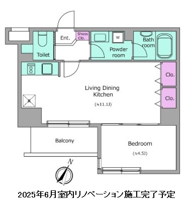 レジディア築地206号室