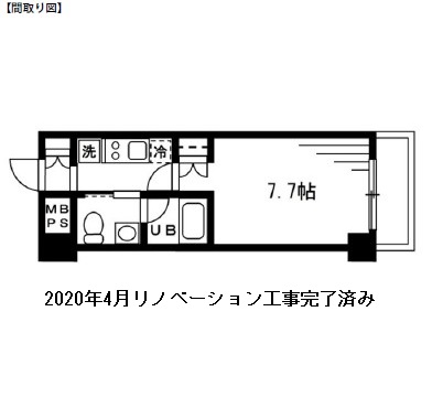 レジディア新宿イースト204号室の図面