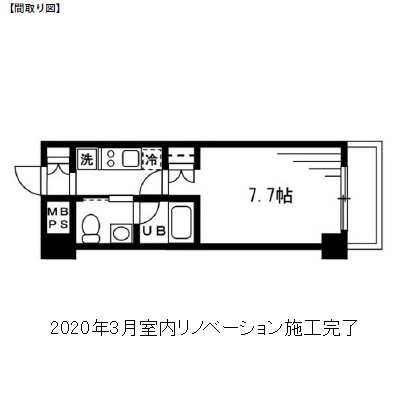 レジディア新宿イースト205号室の図面