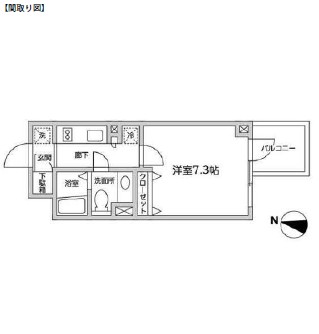 レジディア西新宿Ⅱ219号室の図面