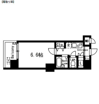 レジディア神楽坂1203号室の図面
