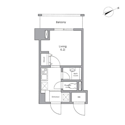 レジディア東品川1105号室