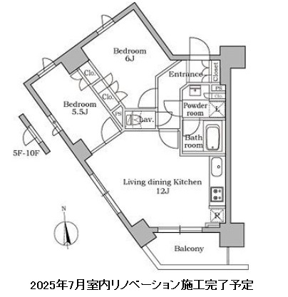 レジディア三軒茶屋1002号室