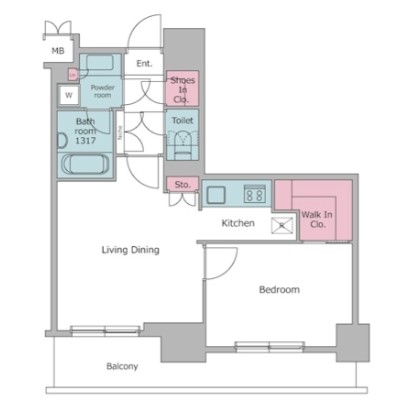 レジディア三軒茶屋406号室