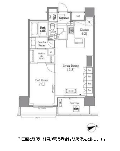 レジディアタワー目黒不動前1705号室の図面