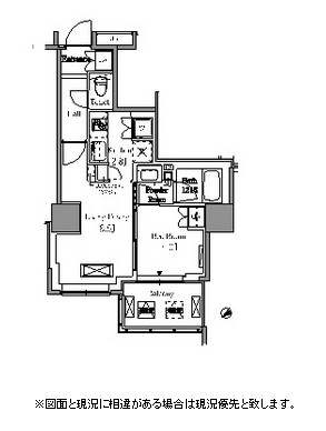 レジディアタワー目黒不動前2101号室の図面