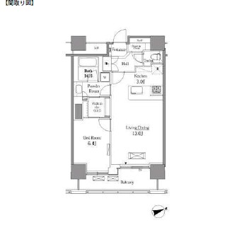 レジディアタワー目黒不動前906号室の図面