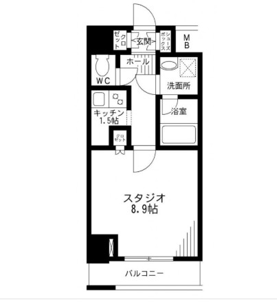 レジディア九段下1202号室