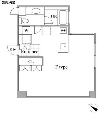 レジディア目黒Ⅱ108号室の図面