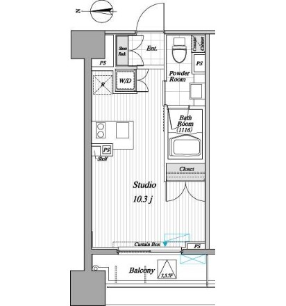レジディア錦糸町Ⅱ203号室