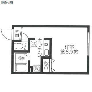 ルクレ西新宿Ⅱ302号室の図面